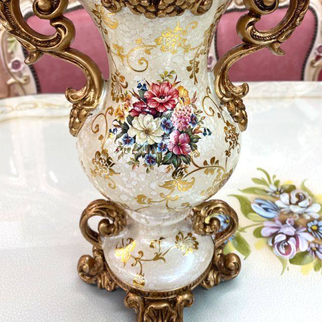 アンティーク調 ゴールド 花瓶 オブジェ インテリア アンティーク調 ゴールド 花瓶 オブジェ インテリア