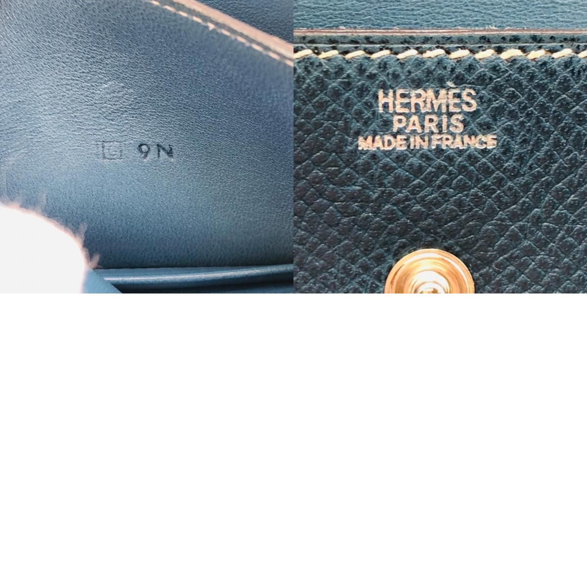 HERMES/エルメス  セリエ レザー カードケース グリーン レディース ブランド