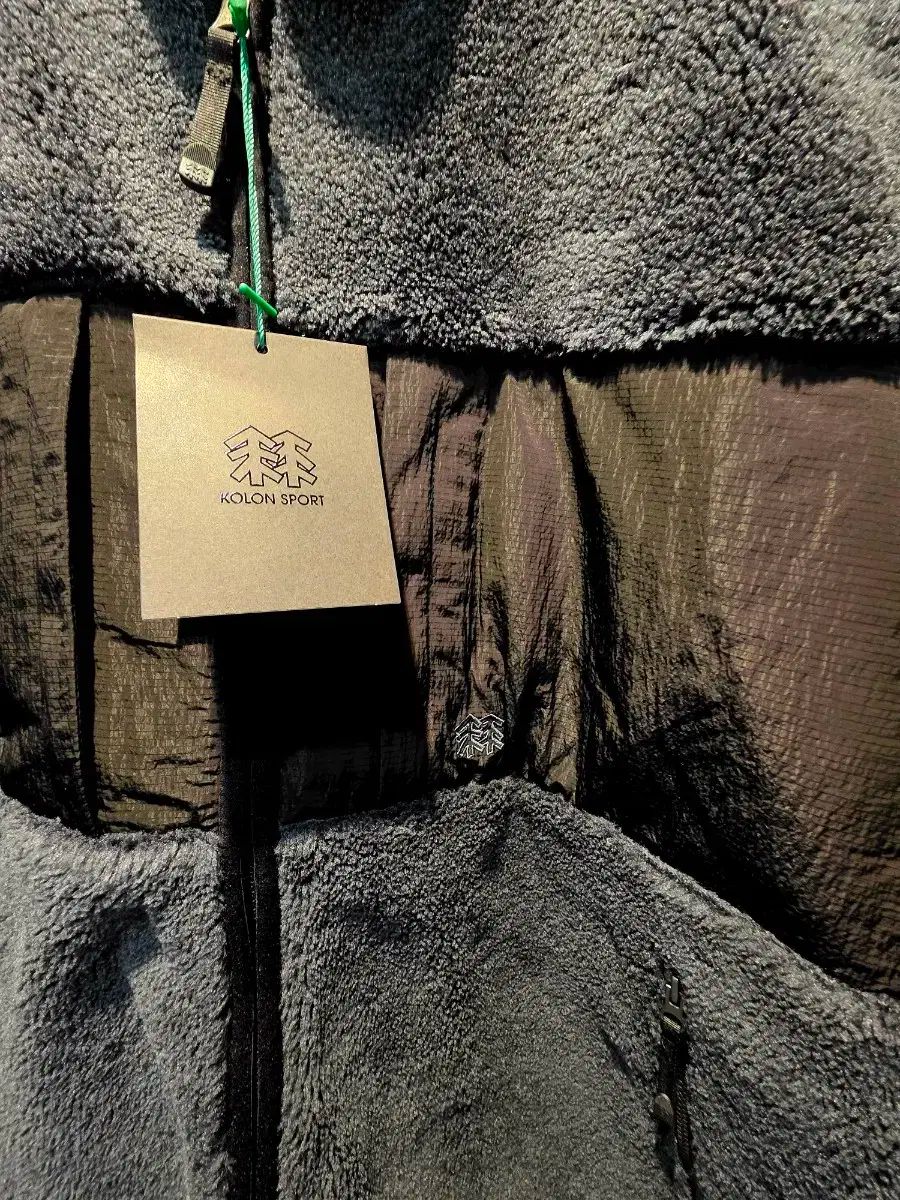 Kolon コーロン フリース ブラックジャケット