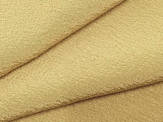 平和屋着物▽上質な色無地 単衣 枯色 正絹 AABC3774fy