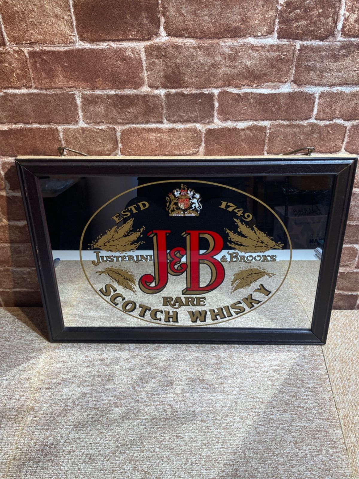 JUSTERINI&BROOKS J&B SCOTCH WISKEY パブミラー J&B Justerini