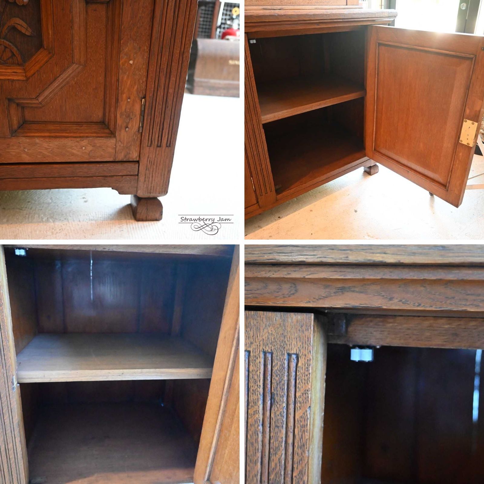 英国アンティーク キッチンキャビネット