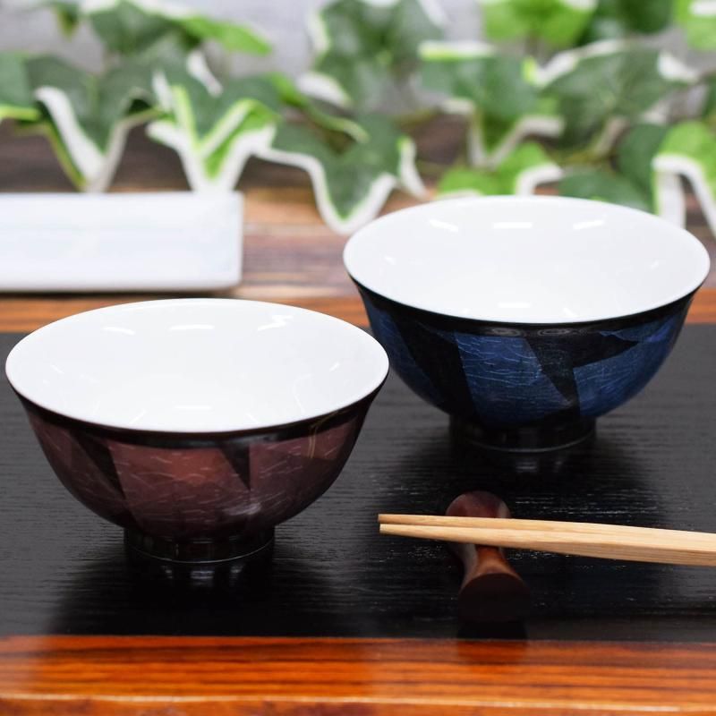 夫婦茶碗 おしゃれ 食器 九谷焼 ペア ご飯茶碗 銀彩 陶器 お茶碗 ブランド 和食器