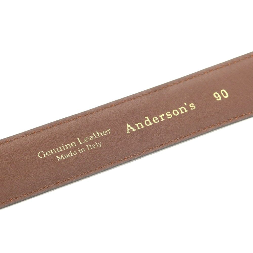 中古】アンダーソンズ Andersons レザー ベルト ブラウン