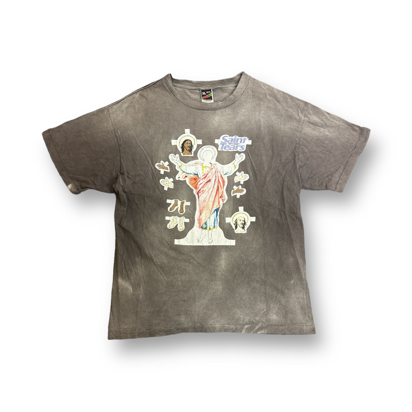 SAINT MICHAEL × DENIM TEARS 21AW YES S/S TEE イエス Tシャツ カットソー セントマイケル デニムティアーズ  コラボ SM-A21-0000-046 チャコール XL 68330A6 - メルカリ