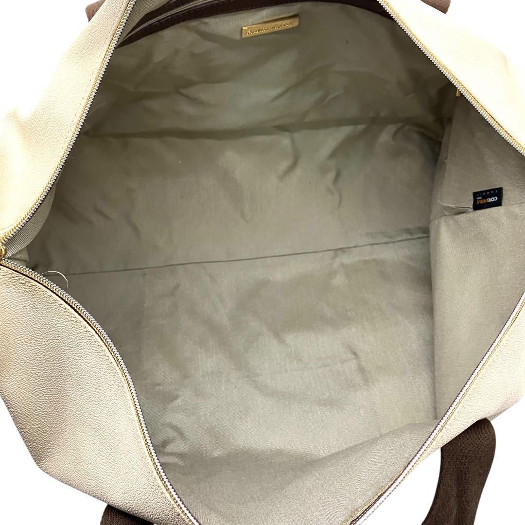 Orobianco ボストンバッグ 2way PVC レザー クリーム 2214