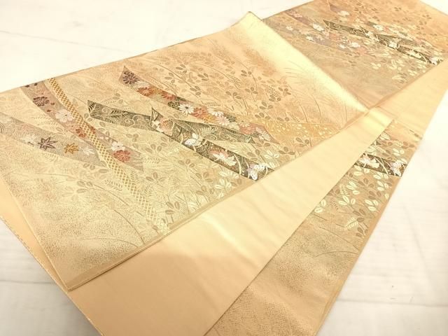 袋帯 唐織 重たい加工 逸品正絹 AO-3003