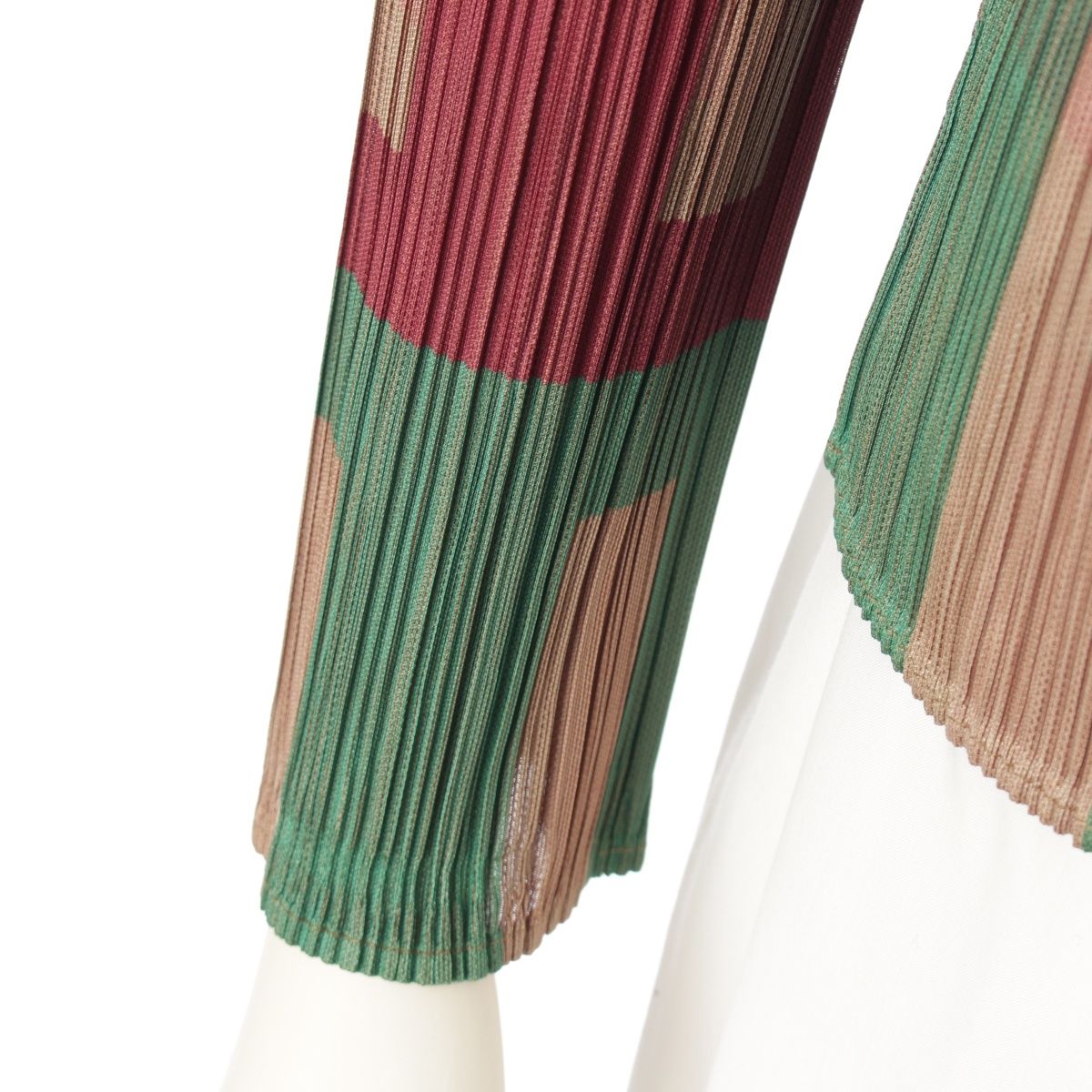 pleats please チェック デザイン 長袖 Tシャツ マルチカラー 3