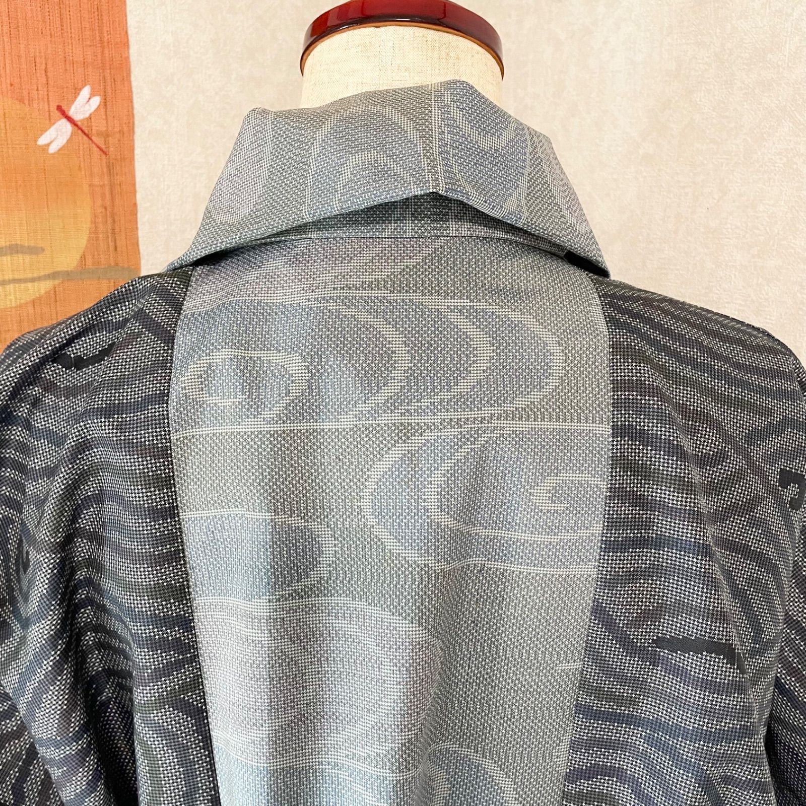 ハンドメイド 大島紬で作ったコート 朝まだき - メルカリ