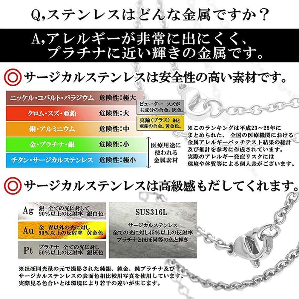 メルカリShops - 【人気商品】新宿銀の蔵 サージカルステンレスチェーン ネックレス 丸あずき 幅約