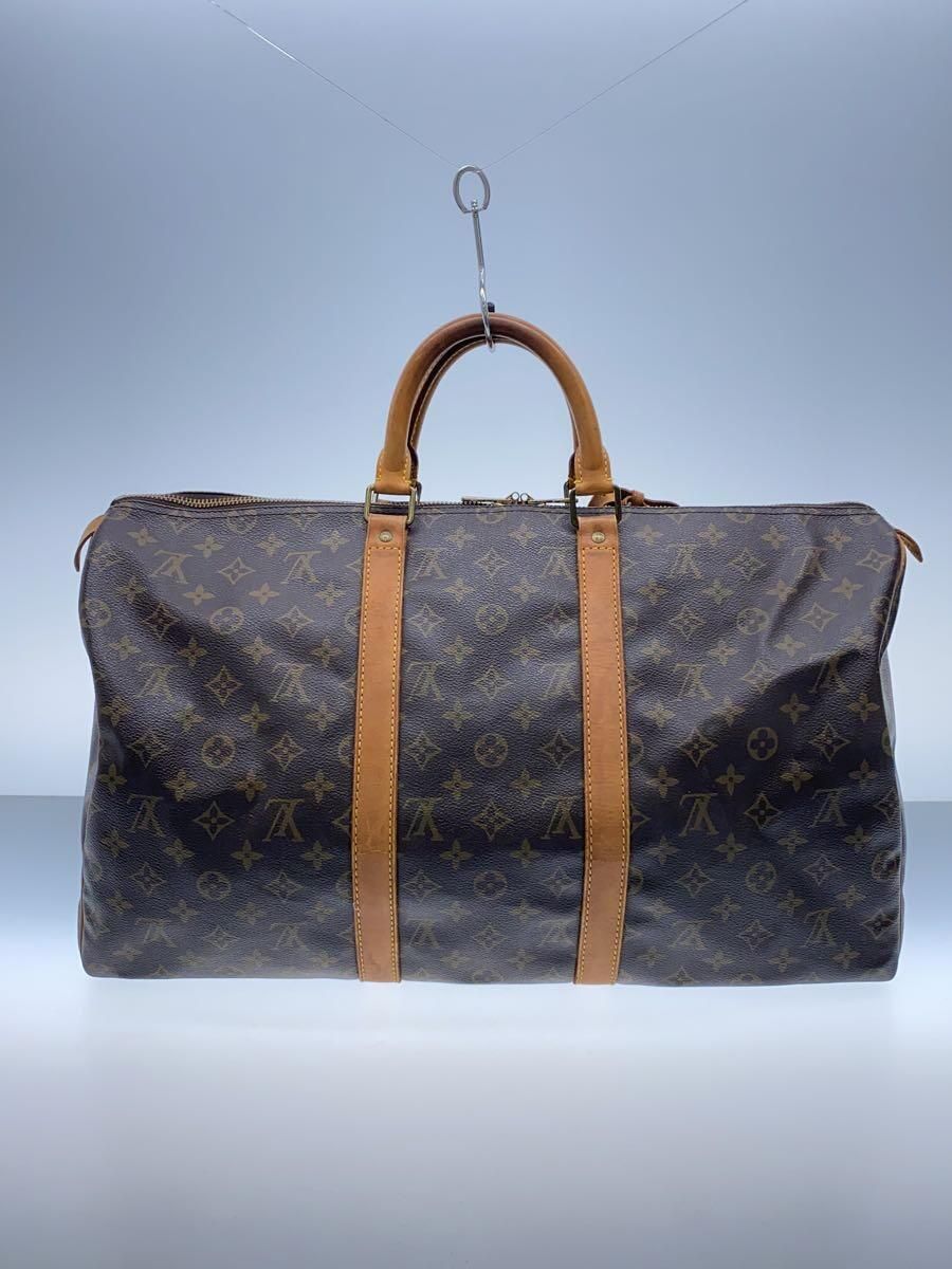 LOUIS VUITTON キーポル・バンドリエール50_モノグラム・キャンバス_BRW PVC ブラウン 総柄 - メルカリ