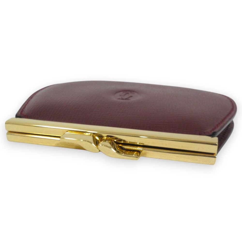 美品 Cartier カルティエ マストライン レザー がま口 コイン