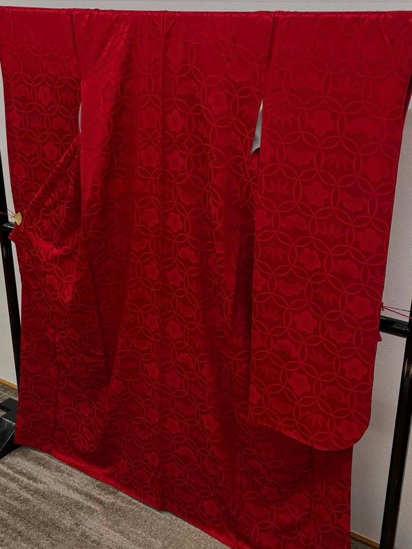 振袖 無地 紋意匠 ポップ 和モダン シンプル 正絹 S193 振袖 無地 紋意匠 ポップ 和モダン シンプル 正絹 S193