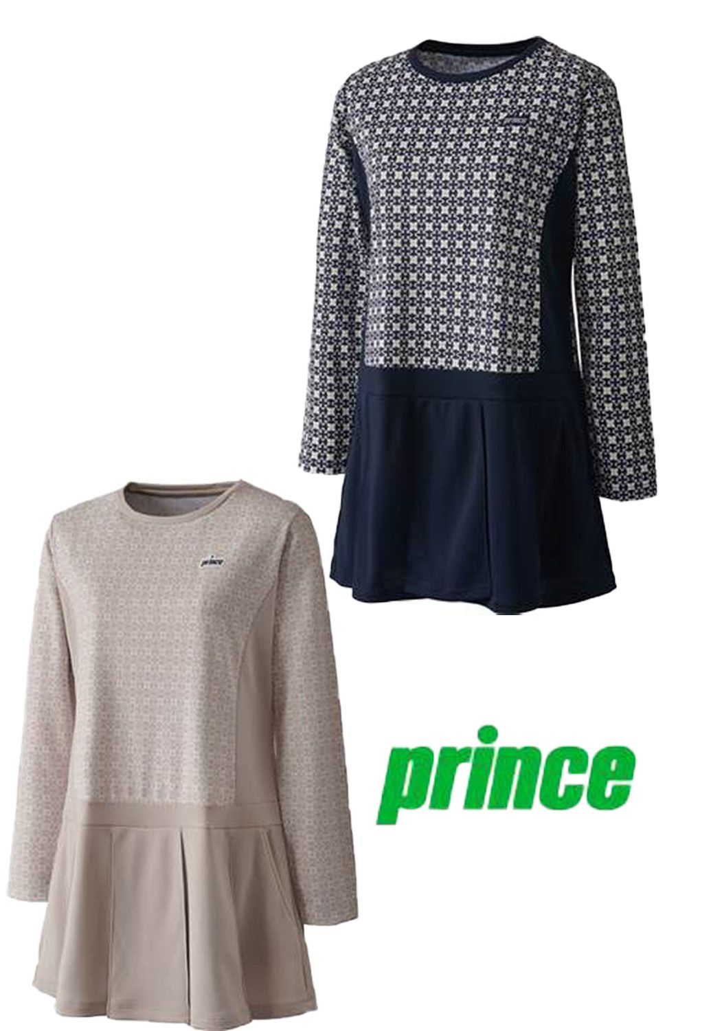 prince プリンス レディース ウィメンズ テニス ウエアー ワンピース 速乾素材 UVカット テニス バドミントン 吸汗速乾 UPF50 制電 WF4413