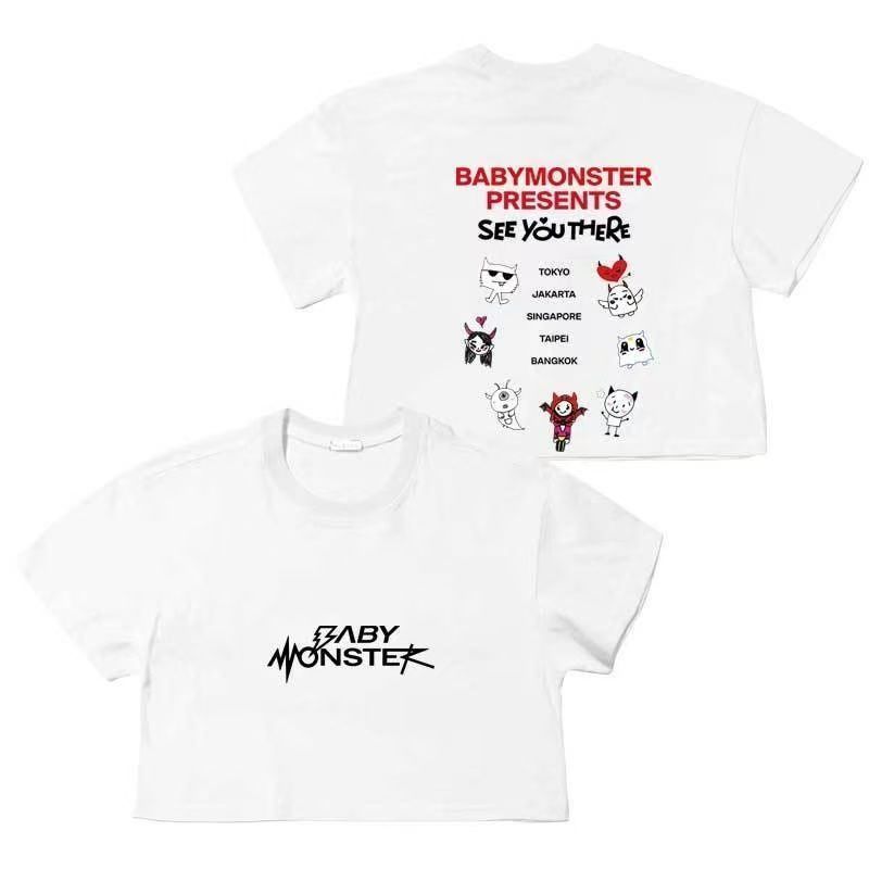 BABYMONSTER【SEE YOU THERE】韓国限定 Tシャツ Lサイズ BABYMONSTER 韓流グッズ 2024 SEE YOU THERE 周辺 半袖 Tシャツ