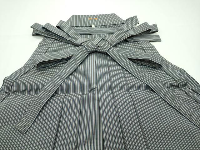 平和屋本店□極上 男性 人間国宝 甲田綏郎 精好仙台平 馬乗り袴 縞  