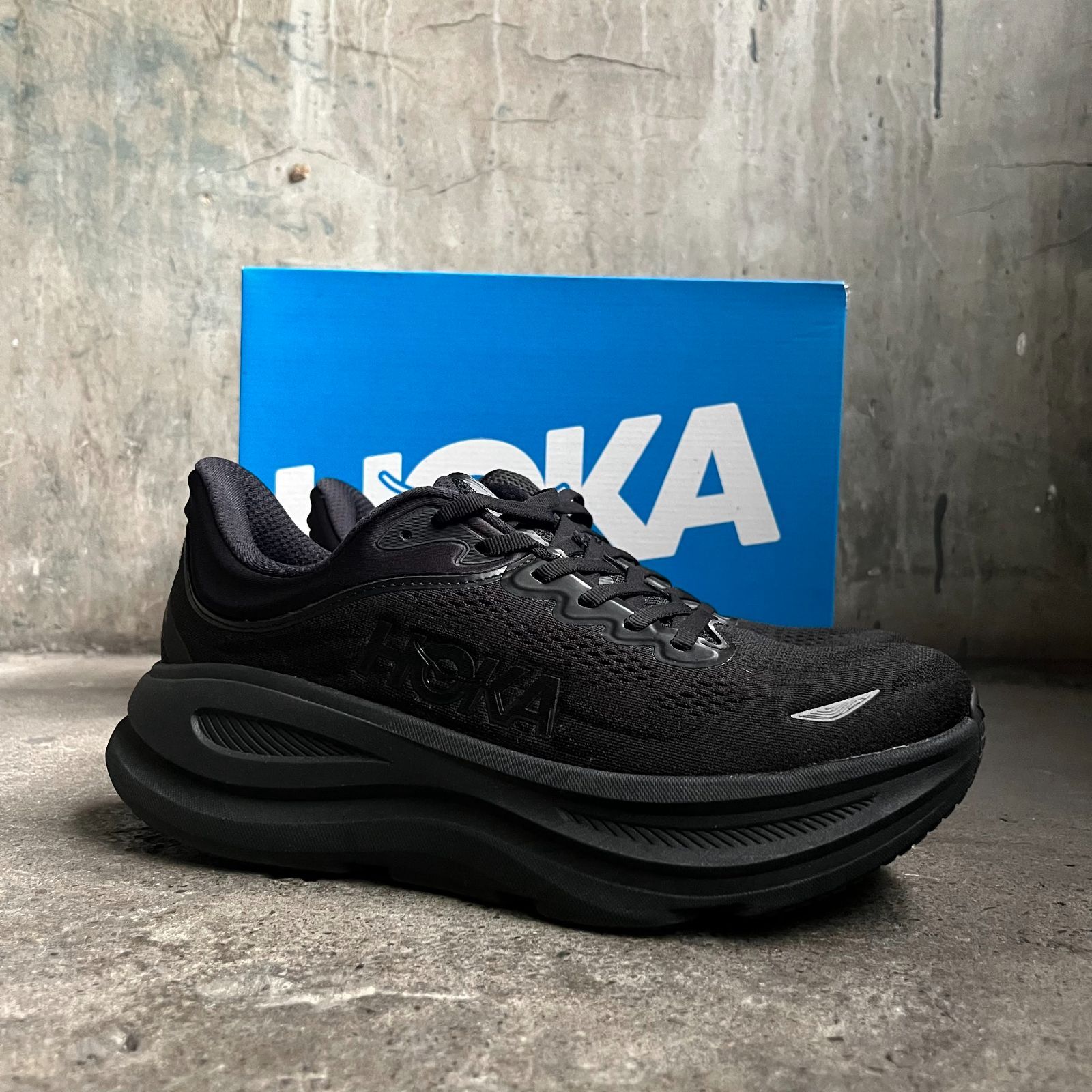 HOKA BONDI 9 9D 27cm ブラック ホカ ボンダイ9 HOKA ONE ONE 