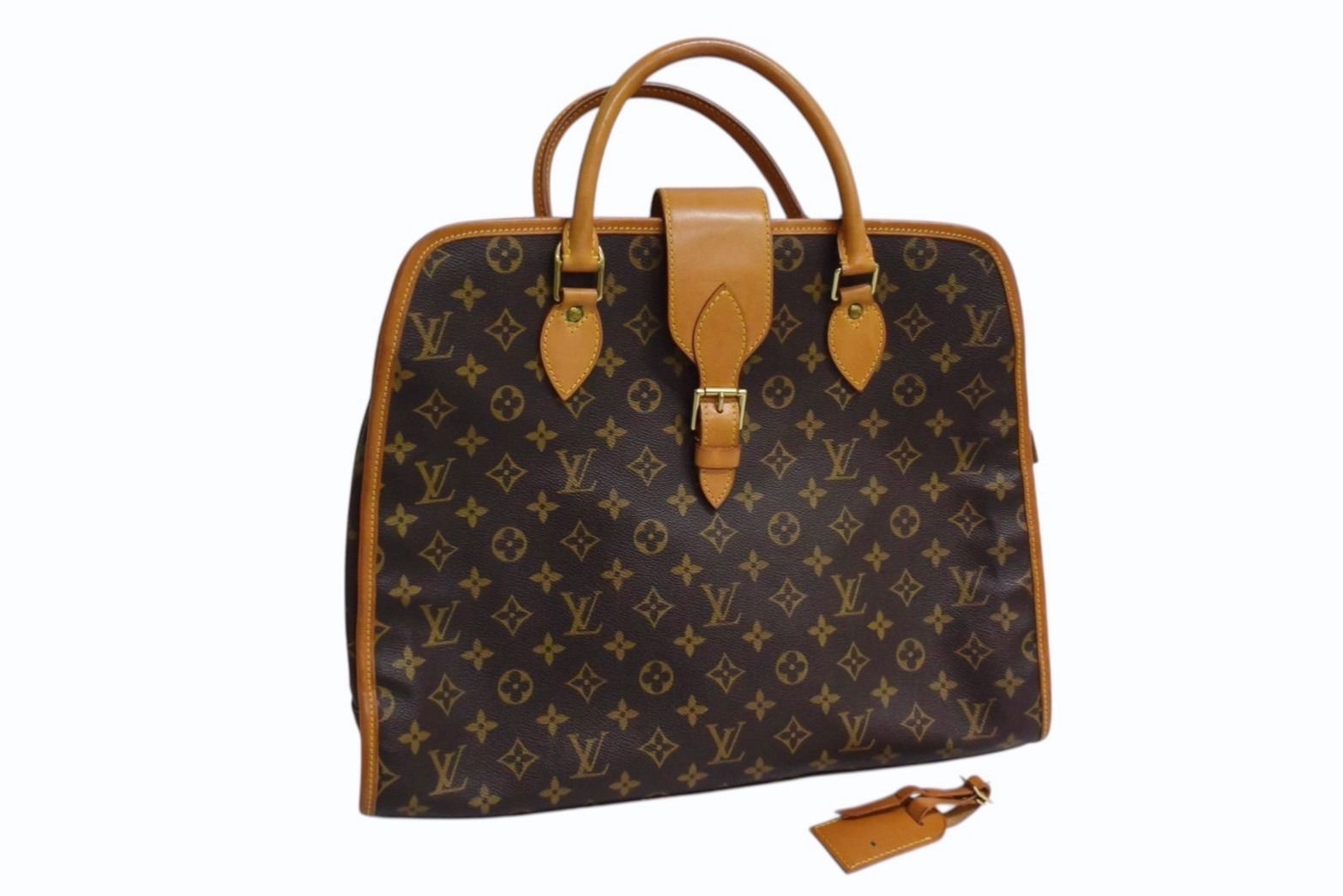 LOUIS VUITTON ルイヴィトン リヴォリ ハンドバッグ M53380 モノグラム PVC ブラウン 4b001012