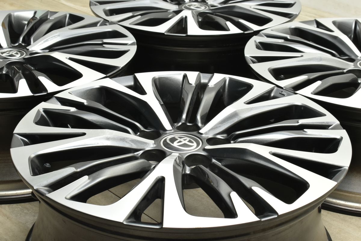 良好品 トヨタ ヤリスクロス Z 純正 18in 7J 50 PCD114.3 4本セット エスティマ C-HR 流用 ノーマル戻し スタッドレス用に