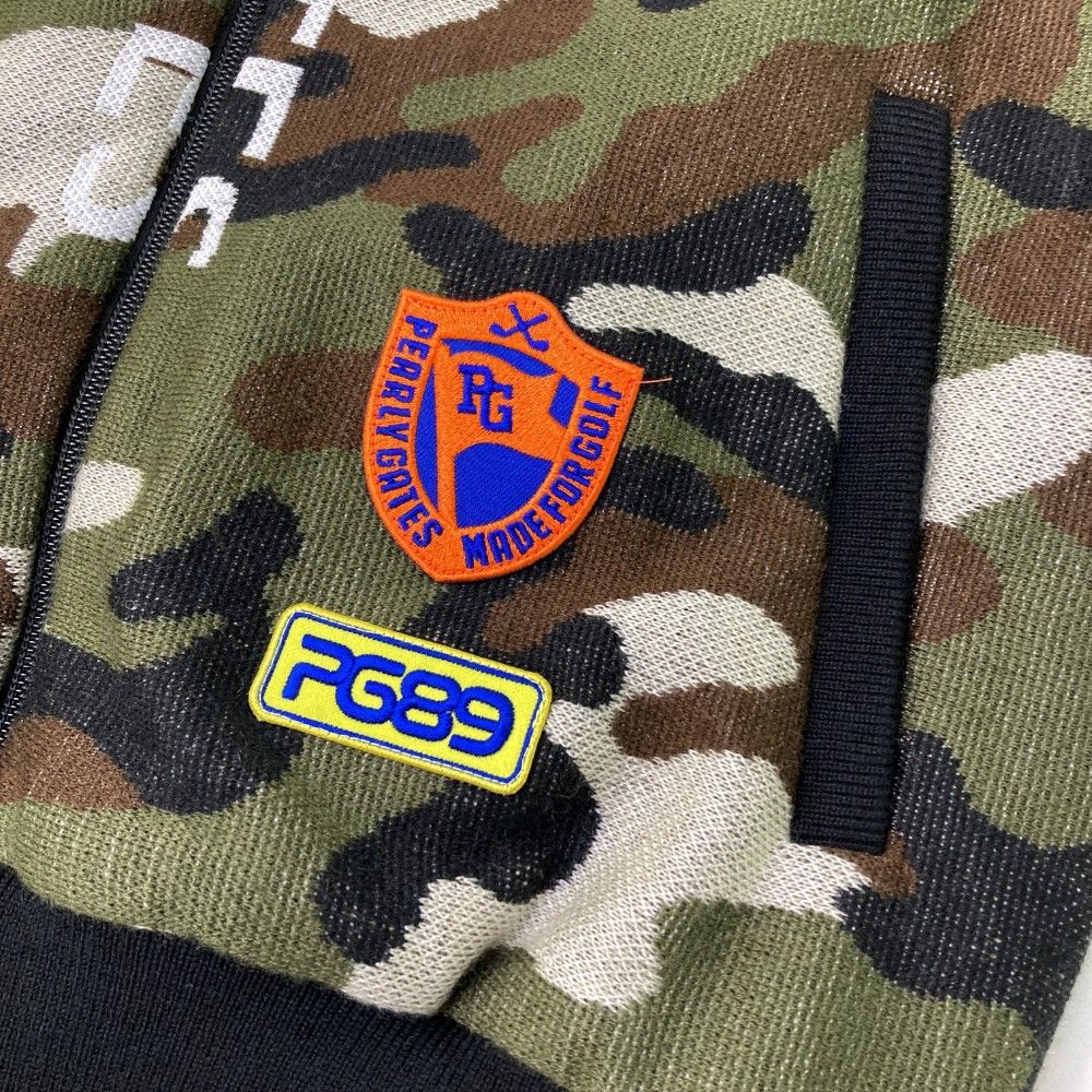 パーリーゲイツ メンズ ニットブルゾン サイズ5 パーリーゲイツ ニット ブルゾン メンズ サイズ5 ゴルフ ウェア