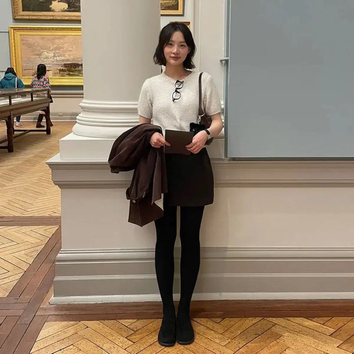 会場 コテージ スカート cottage skirt ダークブラウン S