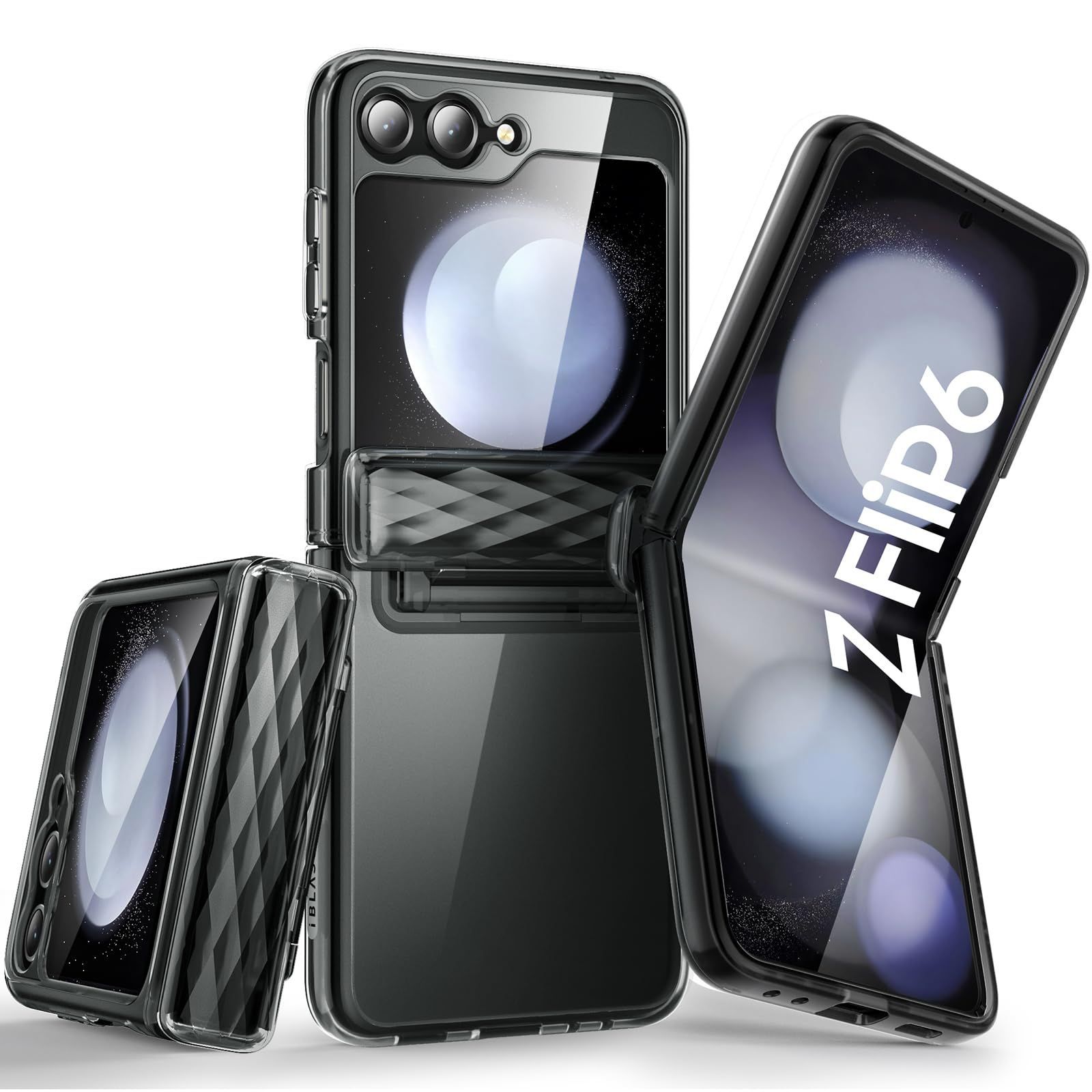 【数量限定】ケース SC-54E (2024) 保護 耐衝撃 5G ヒンジ保護 6 薄型 軽量 Flip 滑り止め ワイヤレス充電対応 Z 分離式 着脱簡単 Galaxy オシャレ 綺麗 i-Blason Cosmoシリーズ