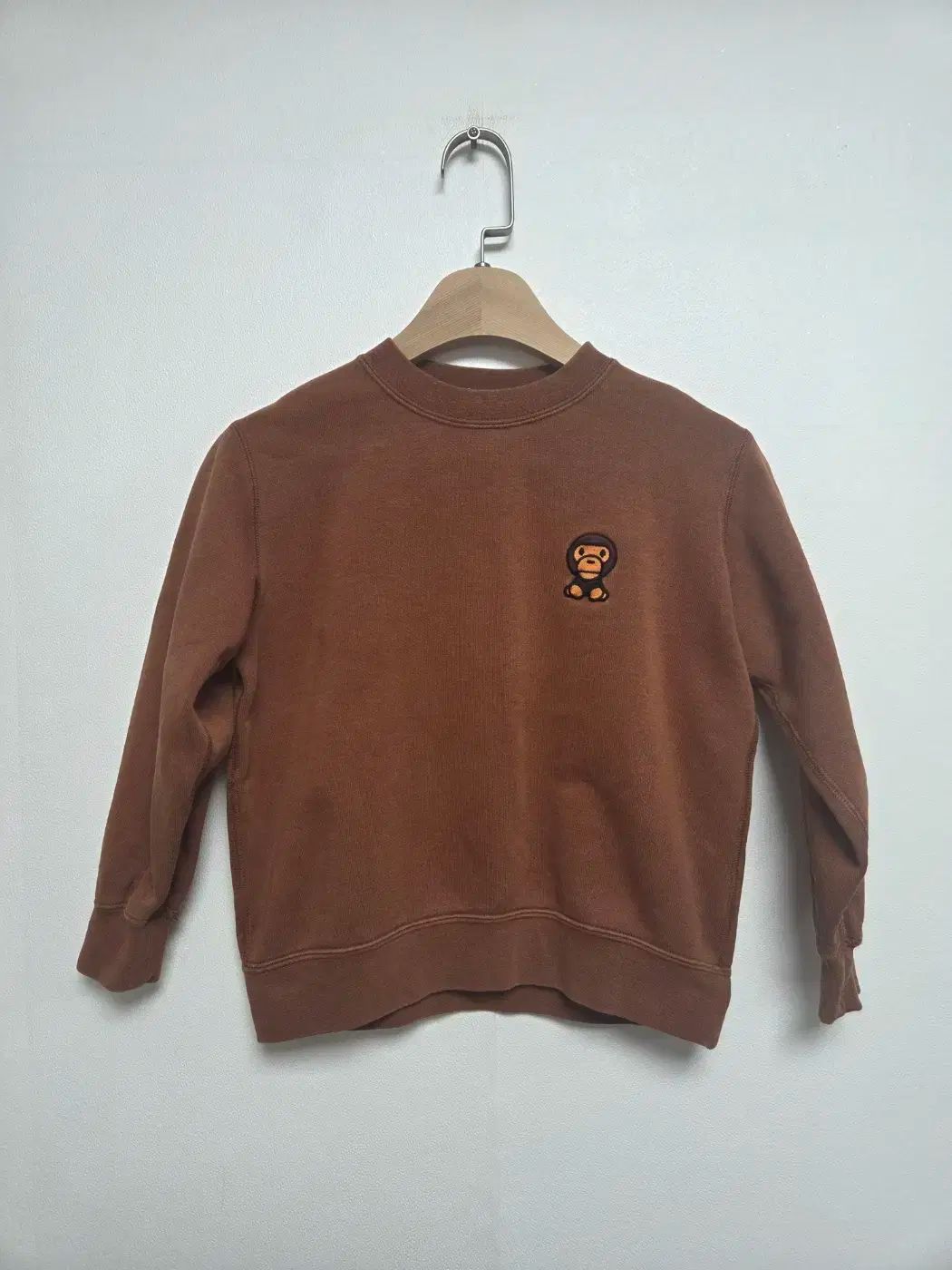 A BATHING APE アベイシングエイプキッズ ベイビー スウェット ブラウン 120