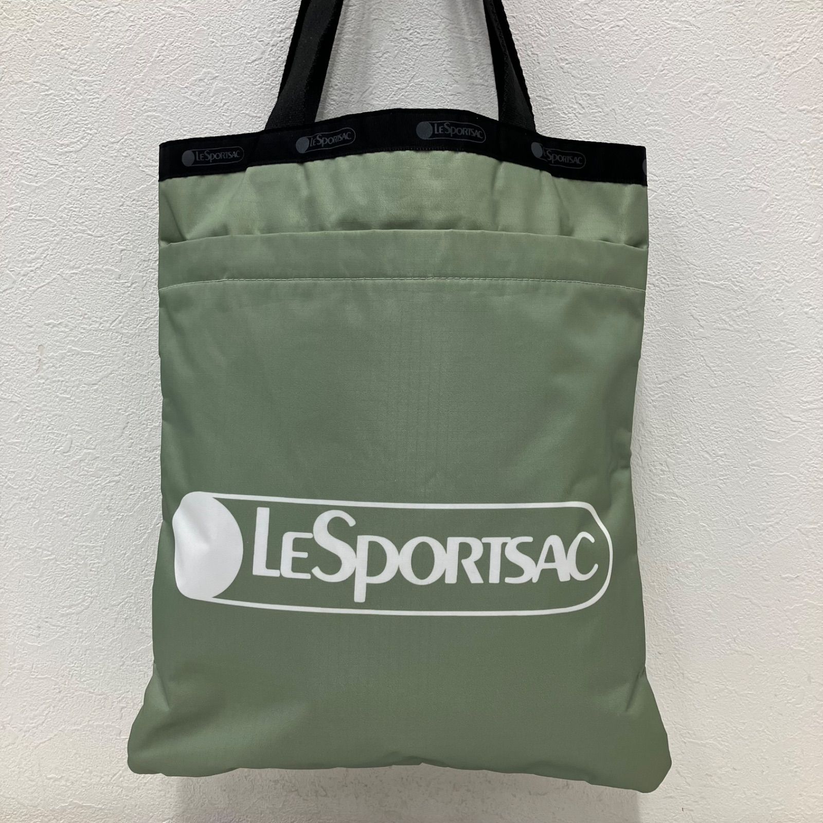 LESPORTSAC】レスポートサックグリーン系トートバッグ LeSportsac 2way