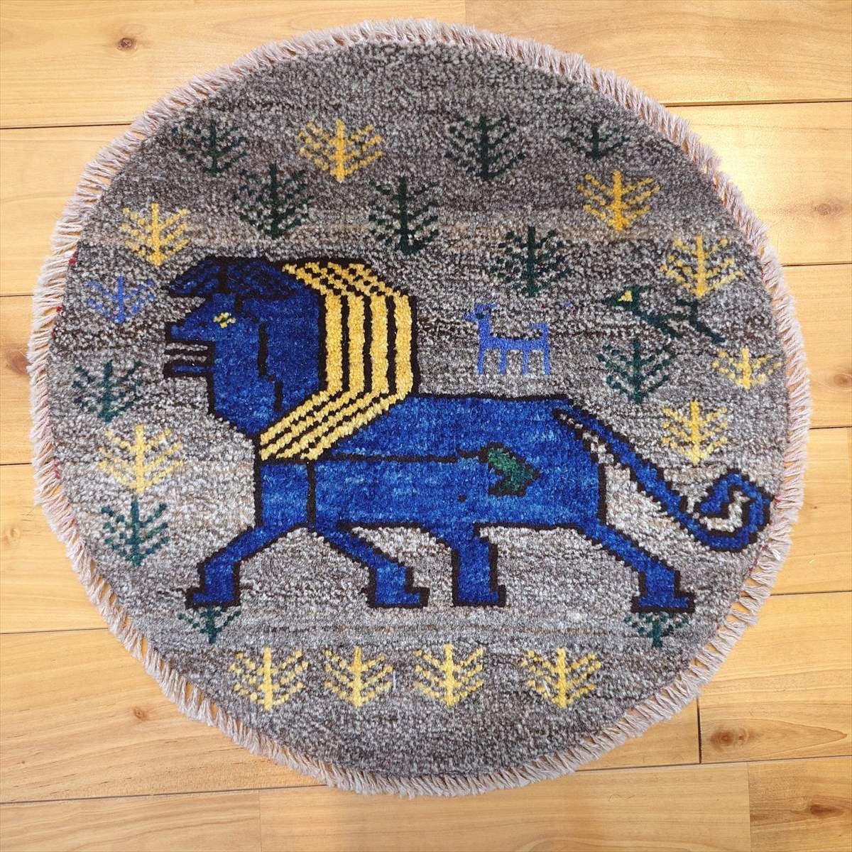 ミニギャベ●33×34㎝●手織●本物●新品未使用 遊牧民が紡ぐギャッベ ギャッベ ミニマット（約60×40cm）｜手織ラグの店クラフトワーク