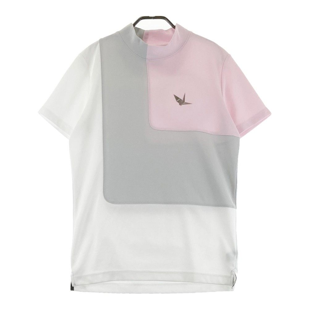 サイズ：4 1PIU1UGUALE3 GOLF ハイネック 半袖Tシャツ ホワイト系 [240101270332]# ゴルフウェア メンズ ストスト