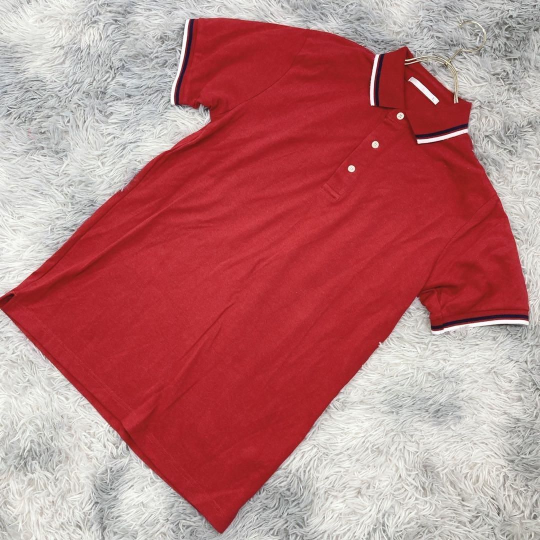 ミスターマックス】ポロシャツ【L】ヘルシー 軽快 メンズ 赤系 レッド