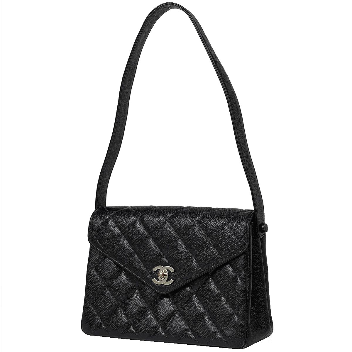 CHANEL/シャネル キャビアスキン チェーン ワンショルダーバッグ