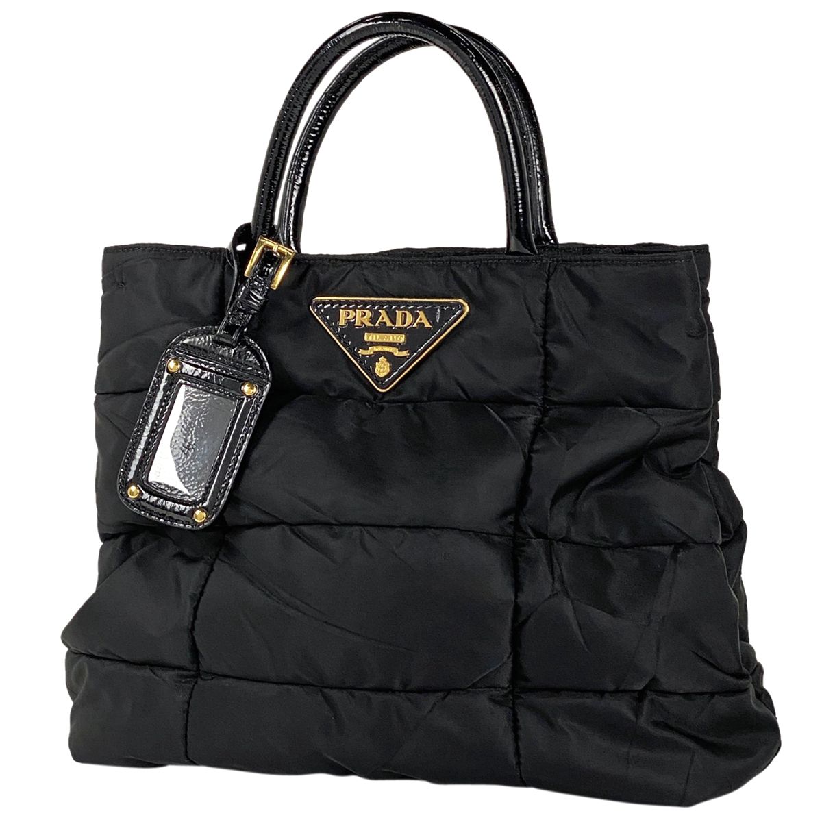 プラダ ロゴプレート ハンドバッグ レディース 【中古】（≪人気  