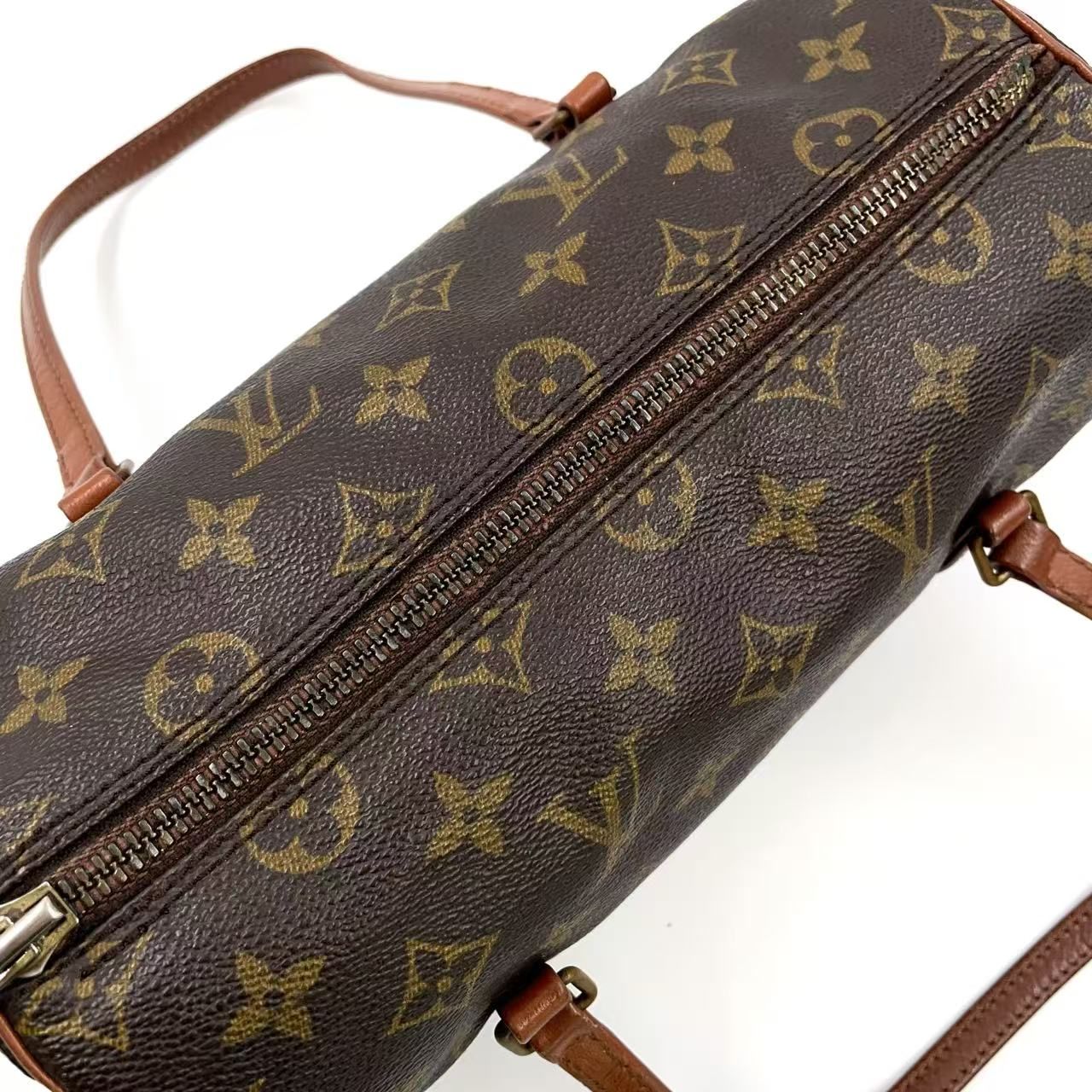 Louis Vuitton 旧型パピヨン26 モノグラム パピヨン26 モノグラム 旧型 ハンドバッグ PVC レザー ブラウン