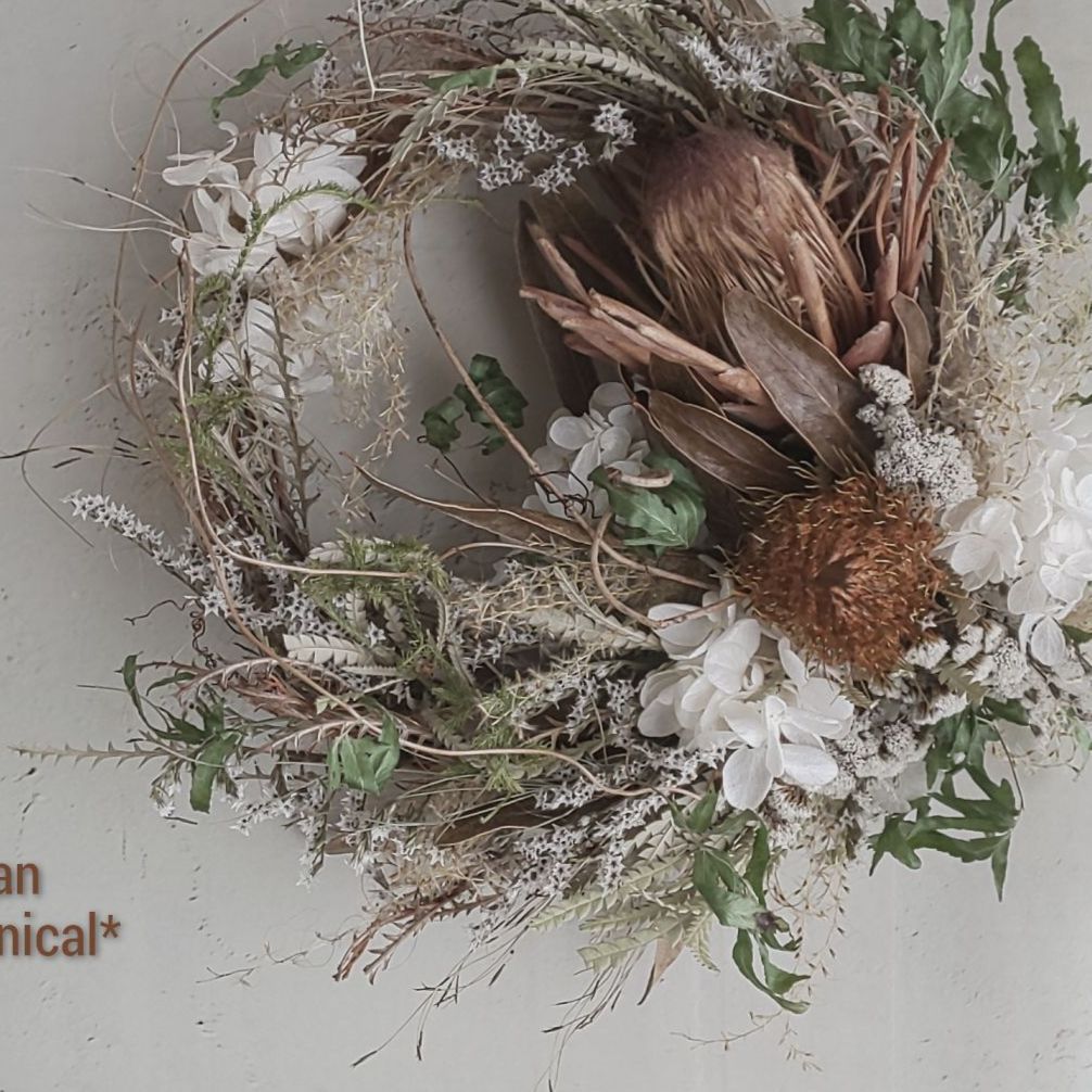 専用 プロテア くすみカラーのドライフラワーリース フラワー ガーデン Www Dc Sirmium Rs