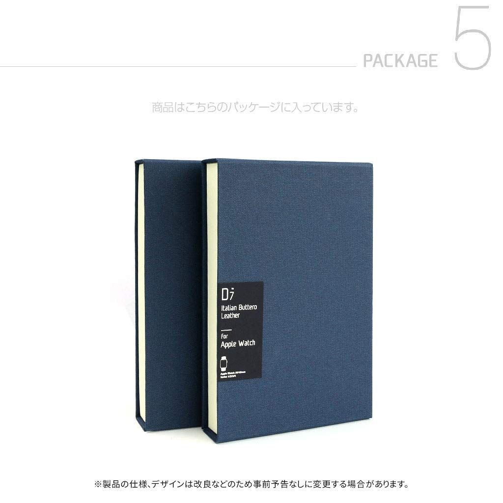 数量 Italian Minerva 38mm|40mm用 Box バンド Watch Leather Apple Design ブラウン SLG