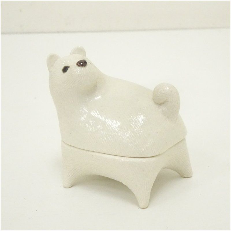 雲石窯 国定克彦造 干支戌香合（共箱） 茶道具 茶道 香道 香道具