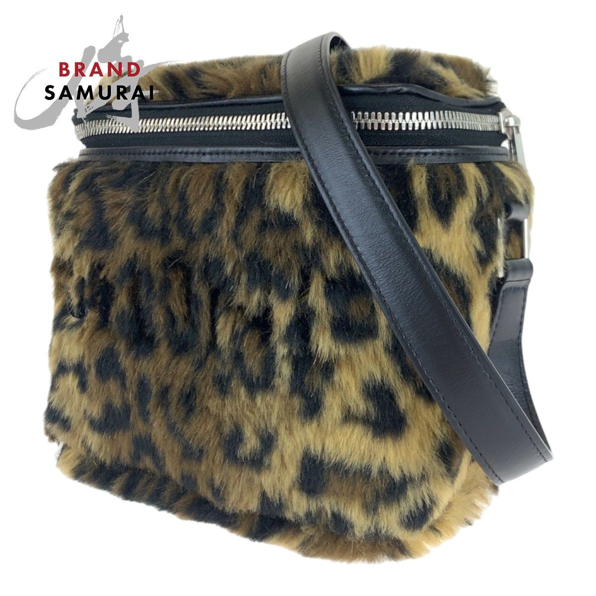 美品 CELINE セリーヌ 23AW ボックスフラッフィー レオパード ヒョウ柄 