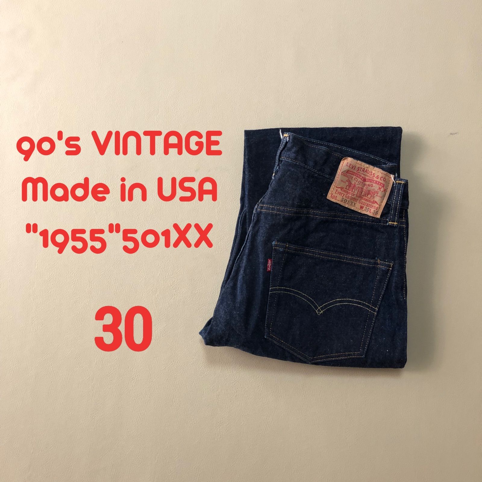 W30 米国製！LEVI'S リーバイス501xx 55年復刻 バレンシア294