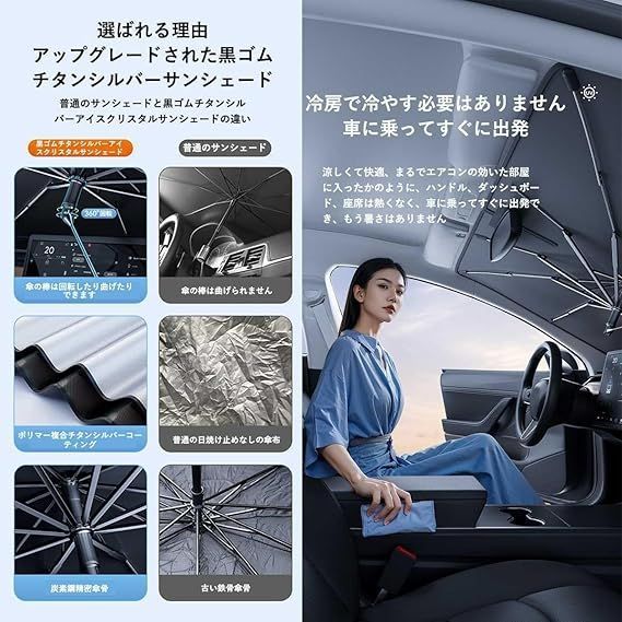 ShinShade 車用 サンシェード 常時取付型 フロント ヤリスクロス他
