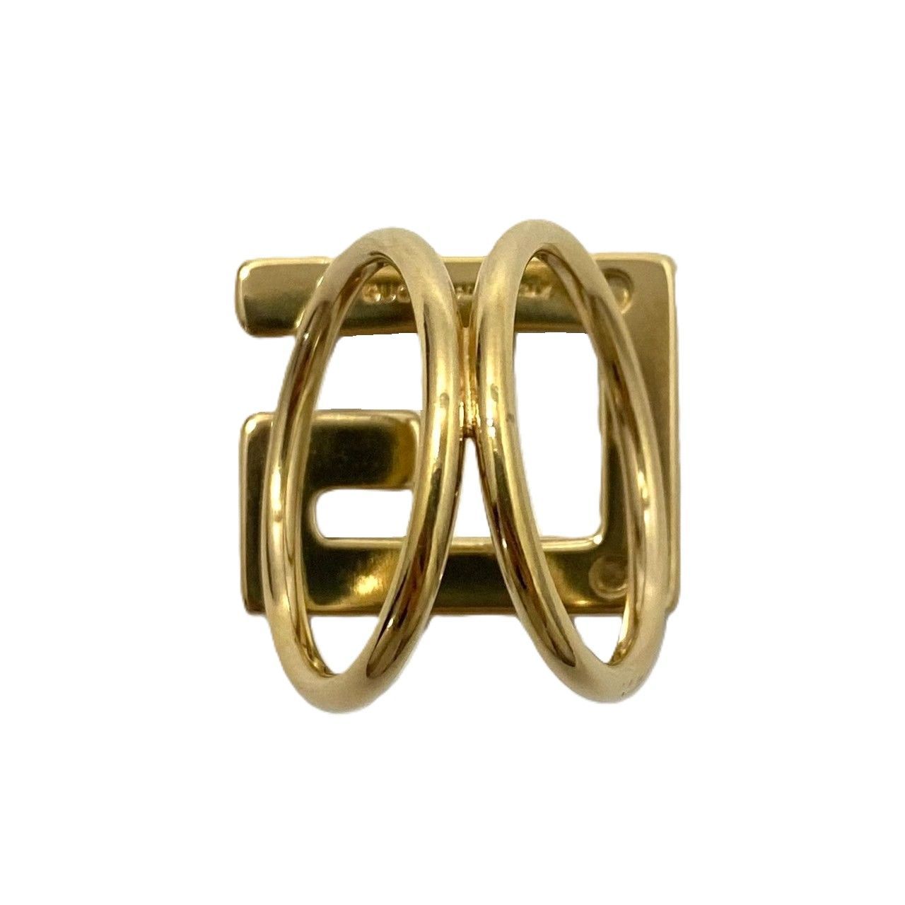 M【GUCCI】Gモチーフ スカーフリング ゴールド/金カラー