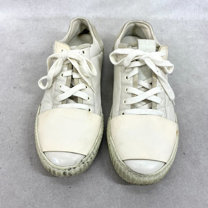 marni マルニ DADA BUMPER ローカットスニーカー レザー 41 ホワイト 