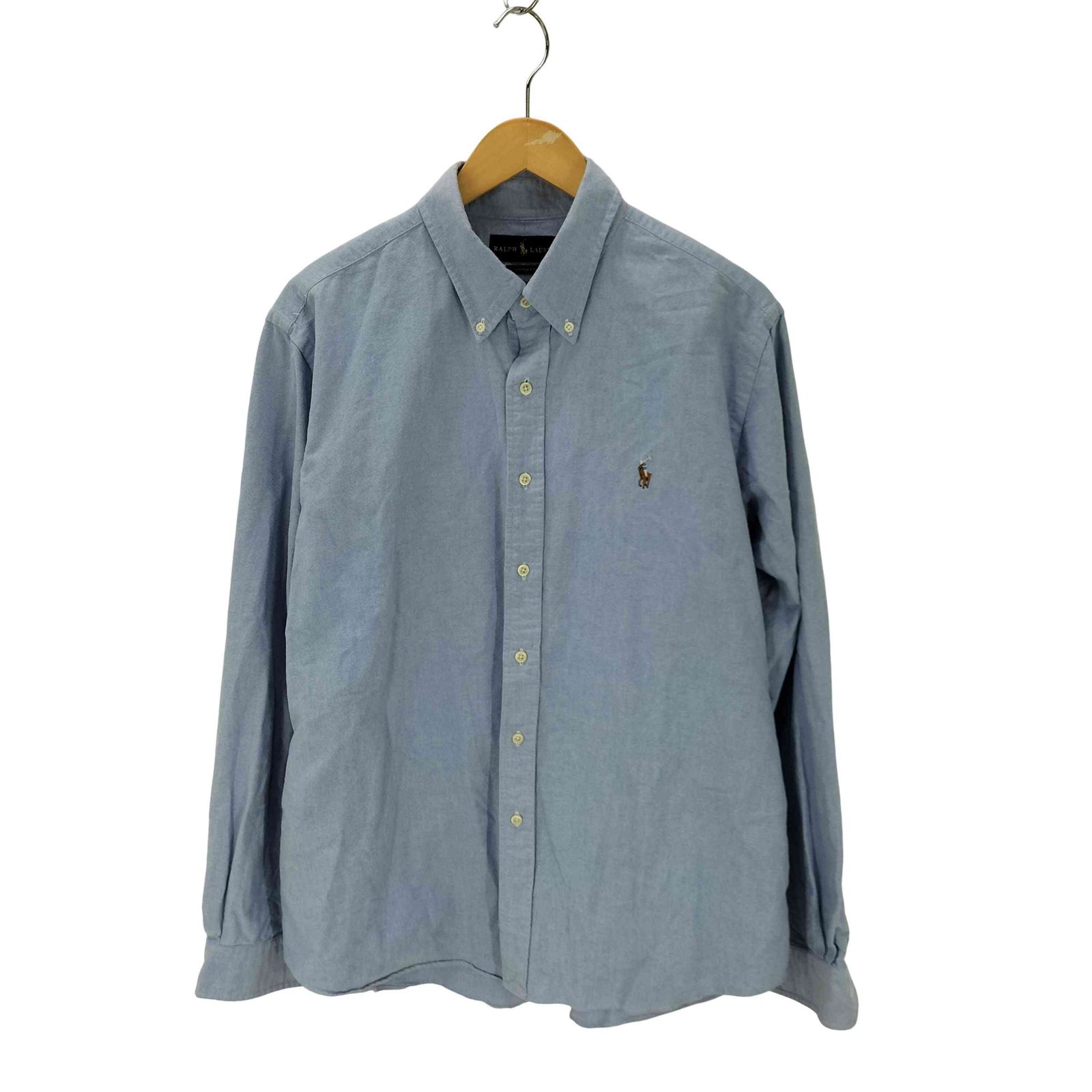 美品ラルフローレン　最高級　オックスフォードシャツ ラルフローレン RALPH LAUREN custom fit 刺しゅう