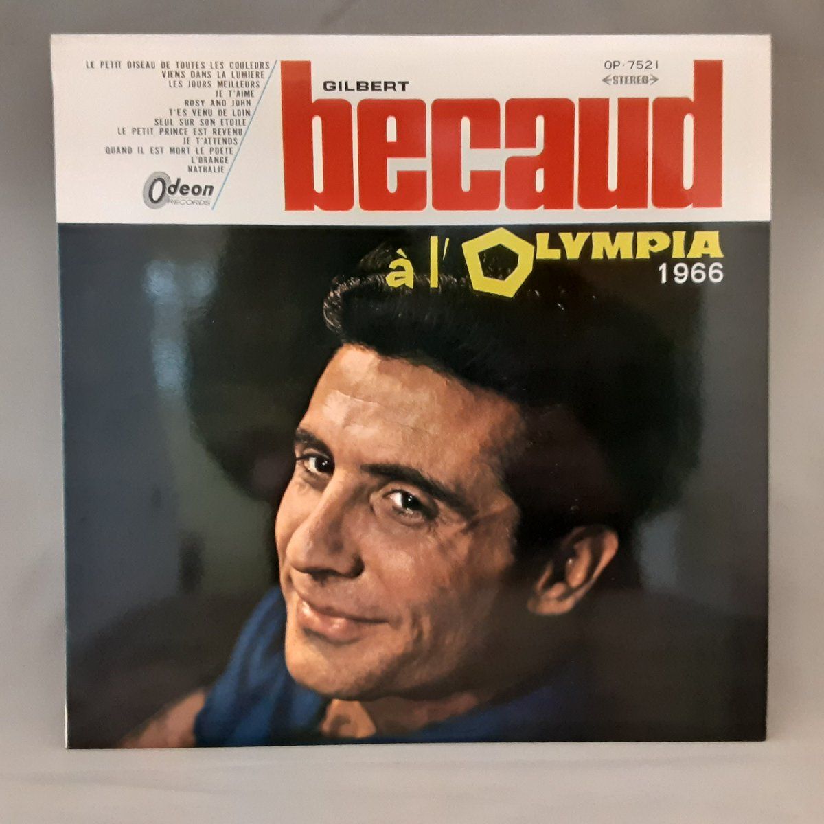 ☆赤盤/ペラジャケ◇ジルベール・ベコー/オランピア劇場のベコー '66