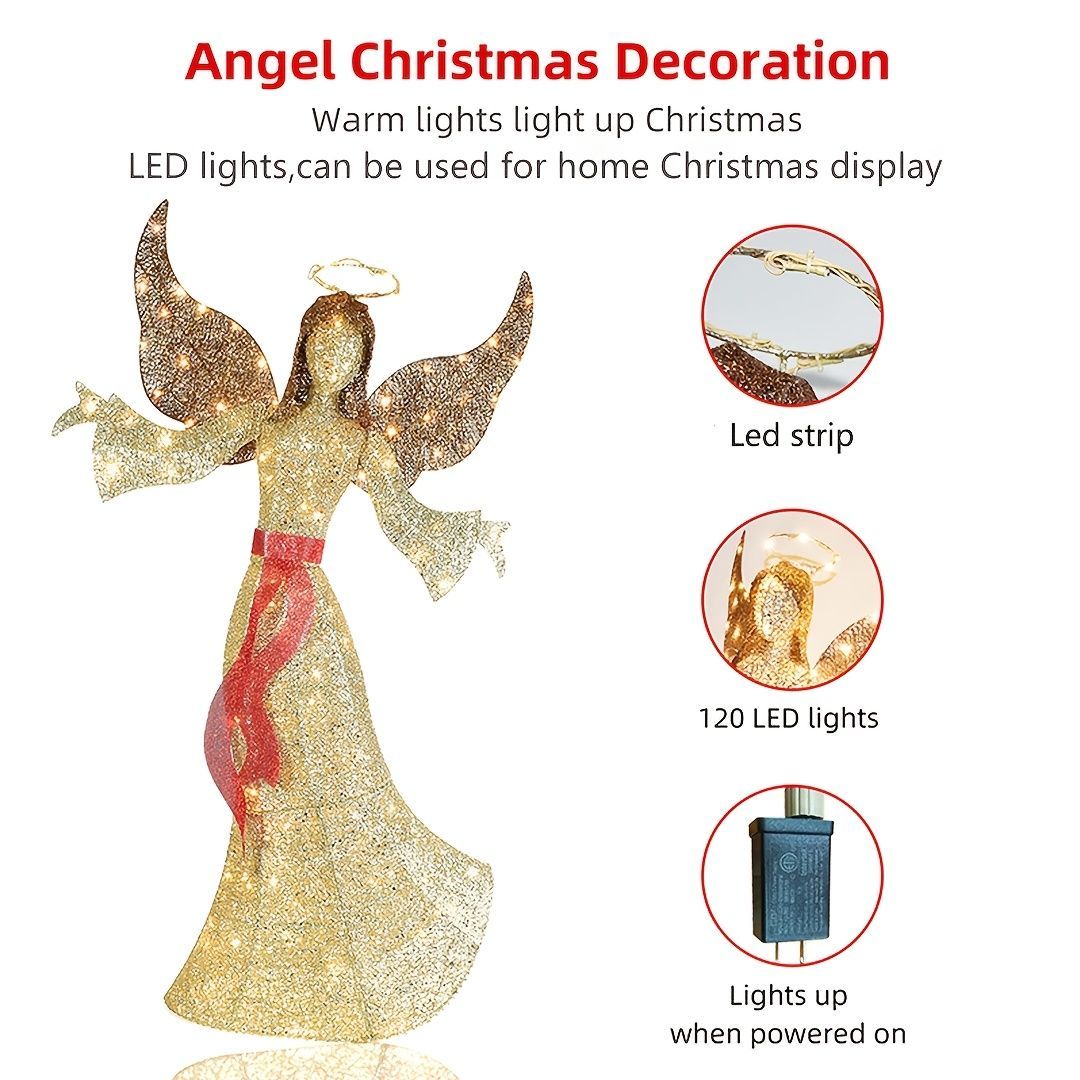 クリスマス オーナメント 金属 自立式 天使 ハート クリスマス パーティ かわいい 華やか カップル シック エレガント 寝室 リビング テーブル 玄関 WWW_STEELWINDOWSANDDOORS_COM