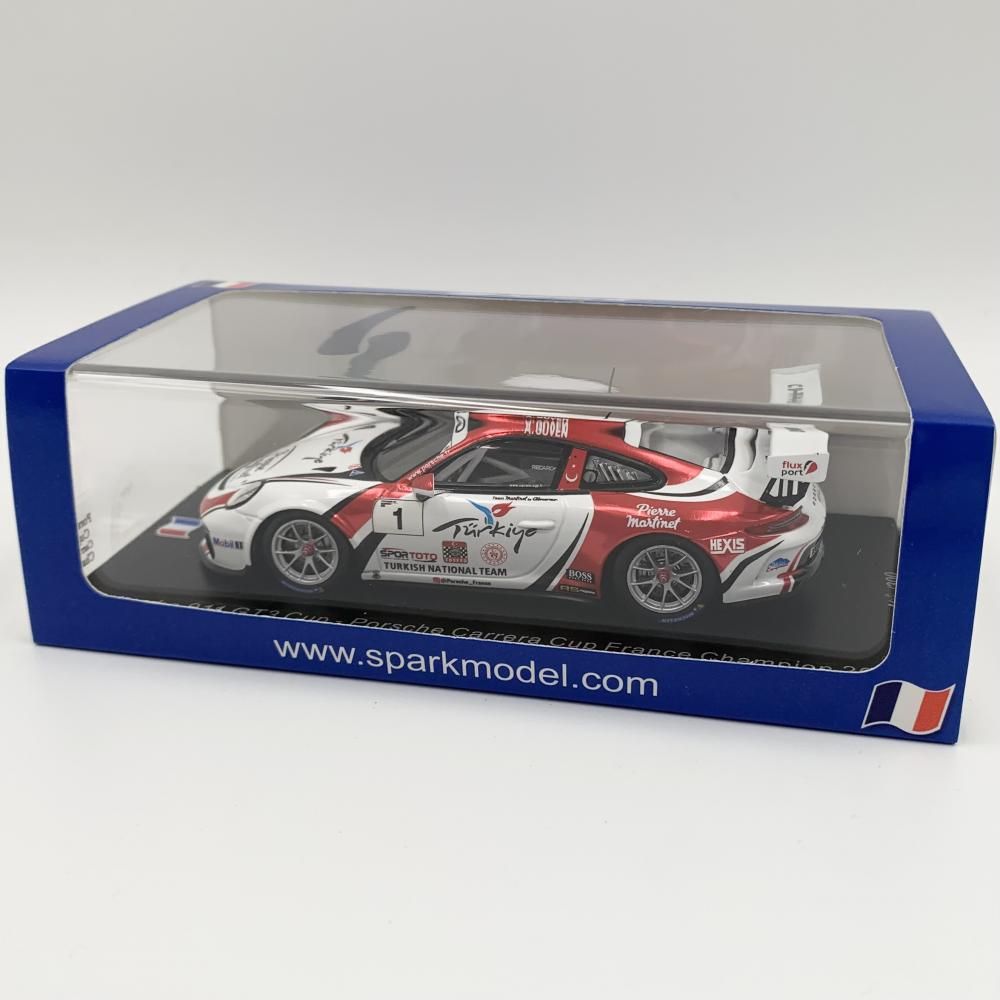 【中古】開封 スパークモデル 1/43 Porsche Carrera Cup France ポルシェ カレラ カップ フランス No.1 Champion 2019 Ayhancan Guven[17]