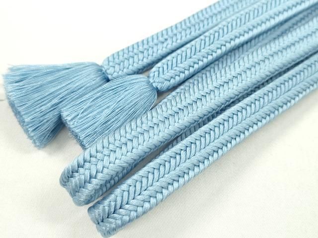 平和屋本店□極上 有職組紐道明 帯締め 冠組 青藍 宮内庁御用 国立  