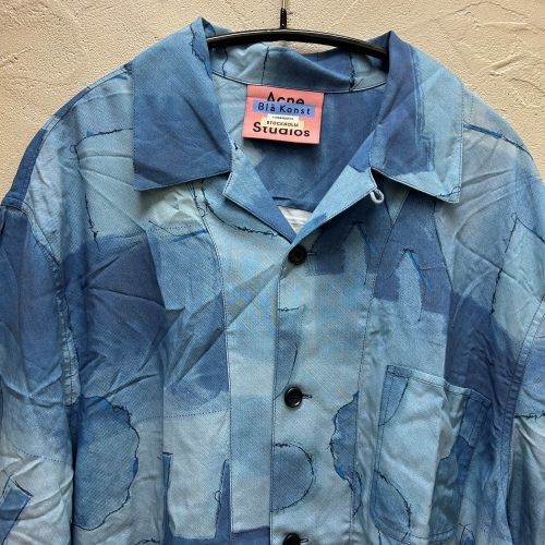 acnestudios blå konst インディゴシャツ Acne Studios アクネストゥディオス Bla Konst Printed Shirt