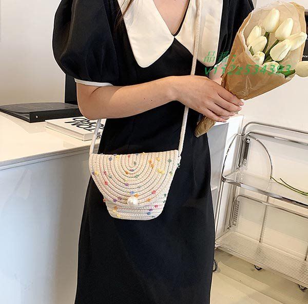 かごバッグ ショルダー 斜めがけ レディース バッグ 夏 かわいい ル 軽い 通学 ビーチ 日常 通勤 おしゃれ 大容量 リゾート  vii2z534393