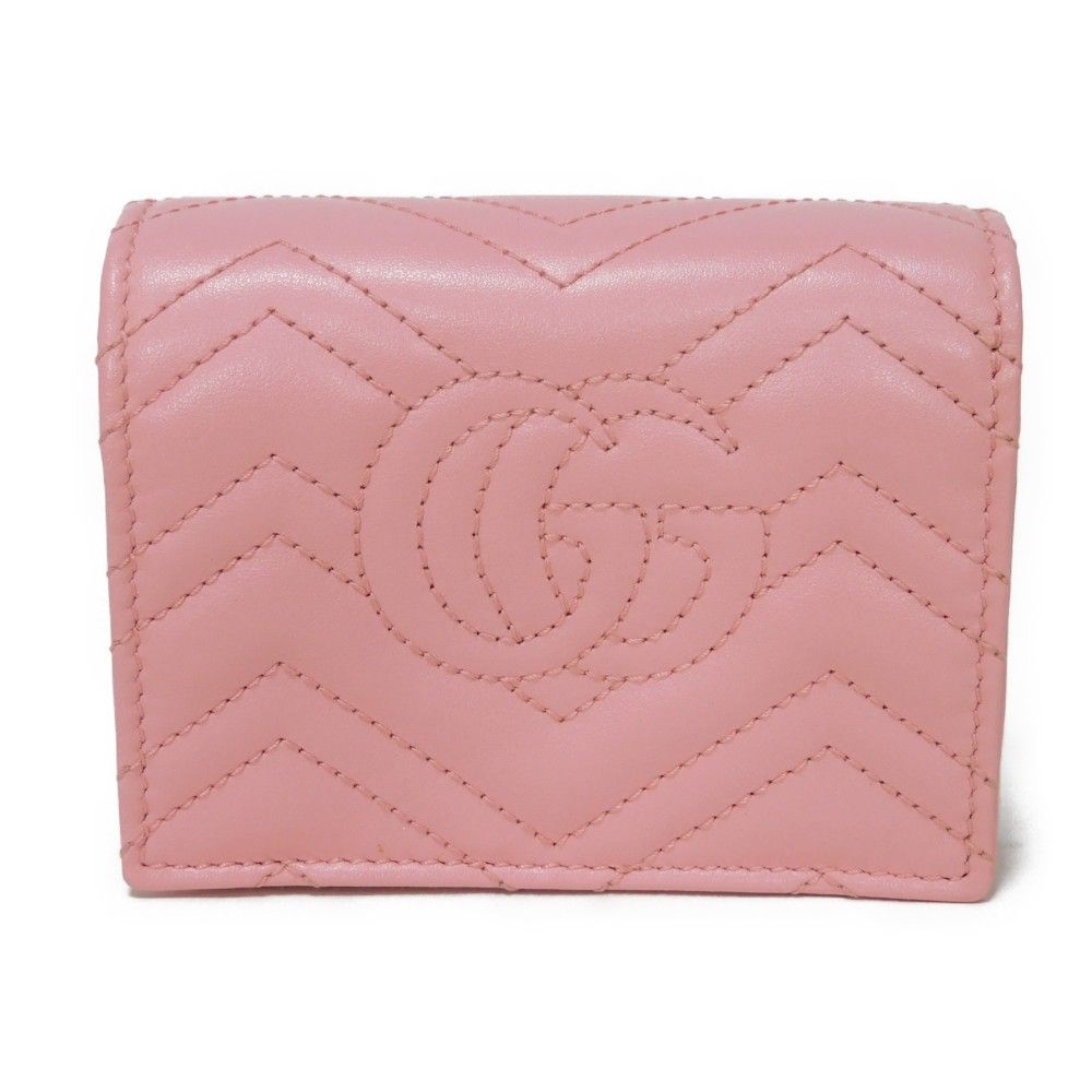 GUCCI グッチ キルティング コンパクト チェーンウォレット